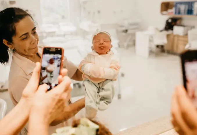 Women and baby