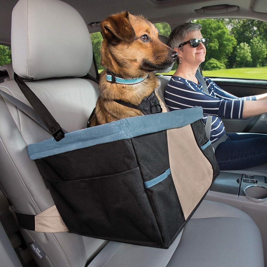Best-7-accessories-to-make-your-car-dog-friendly.-Booster-seats-with-clip-on-are-perfect-for-dogs-to-travel-in-cars